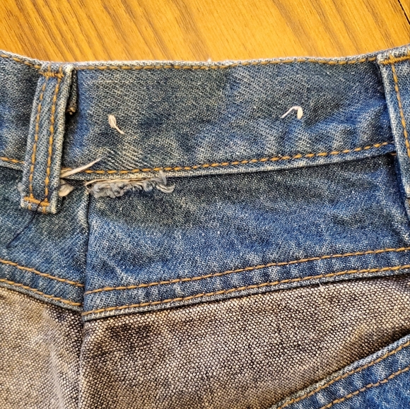 Vintage 80s denim mini skirt - Picture 10 of 11